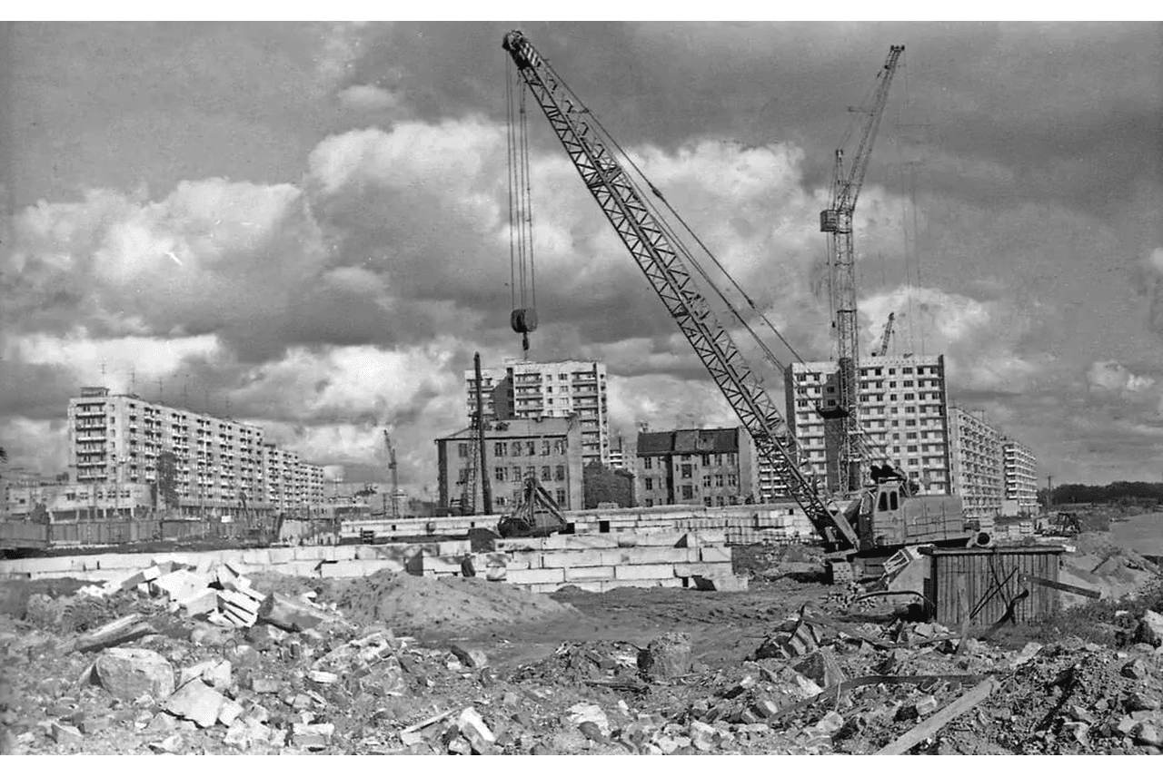 Строительство на Московском проспекте 1978 год
