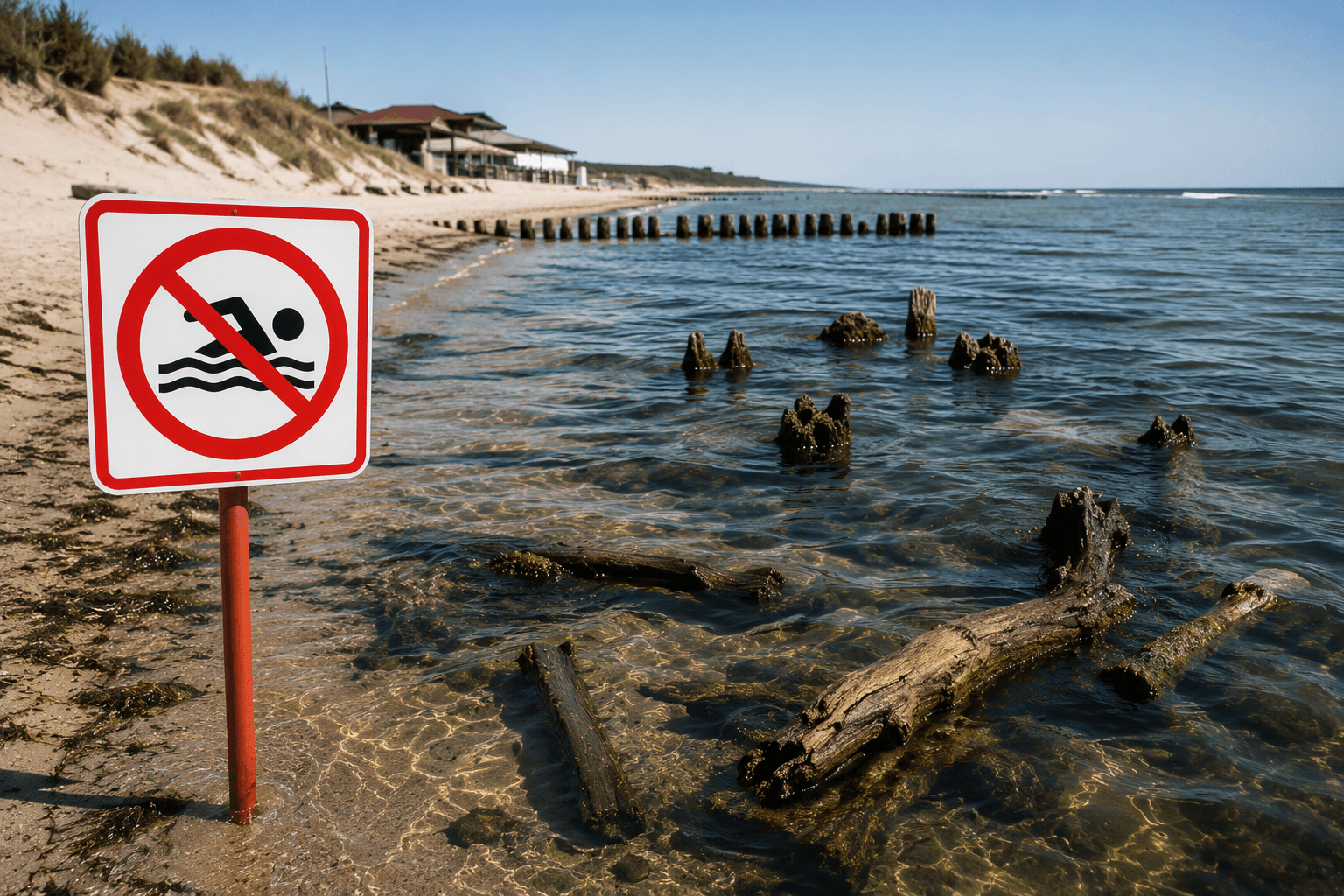 Опасная ловушка под водой: туристов предупредили о запрете купания у кафе «Дача»