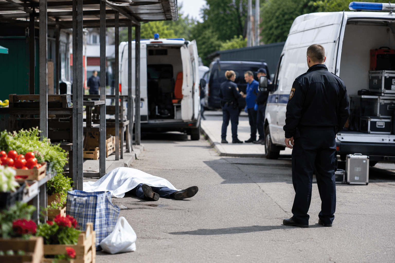 У входа на рынок в микрорайоне Сельма обнаружили тело мужчины
