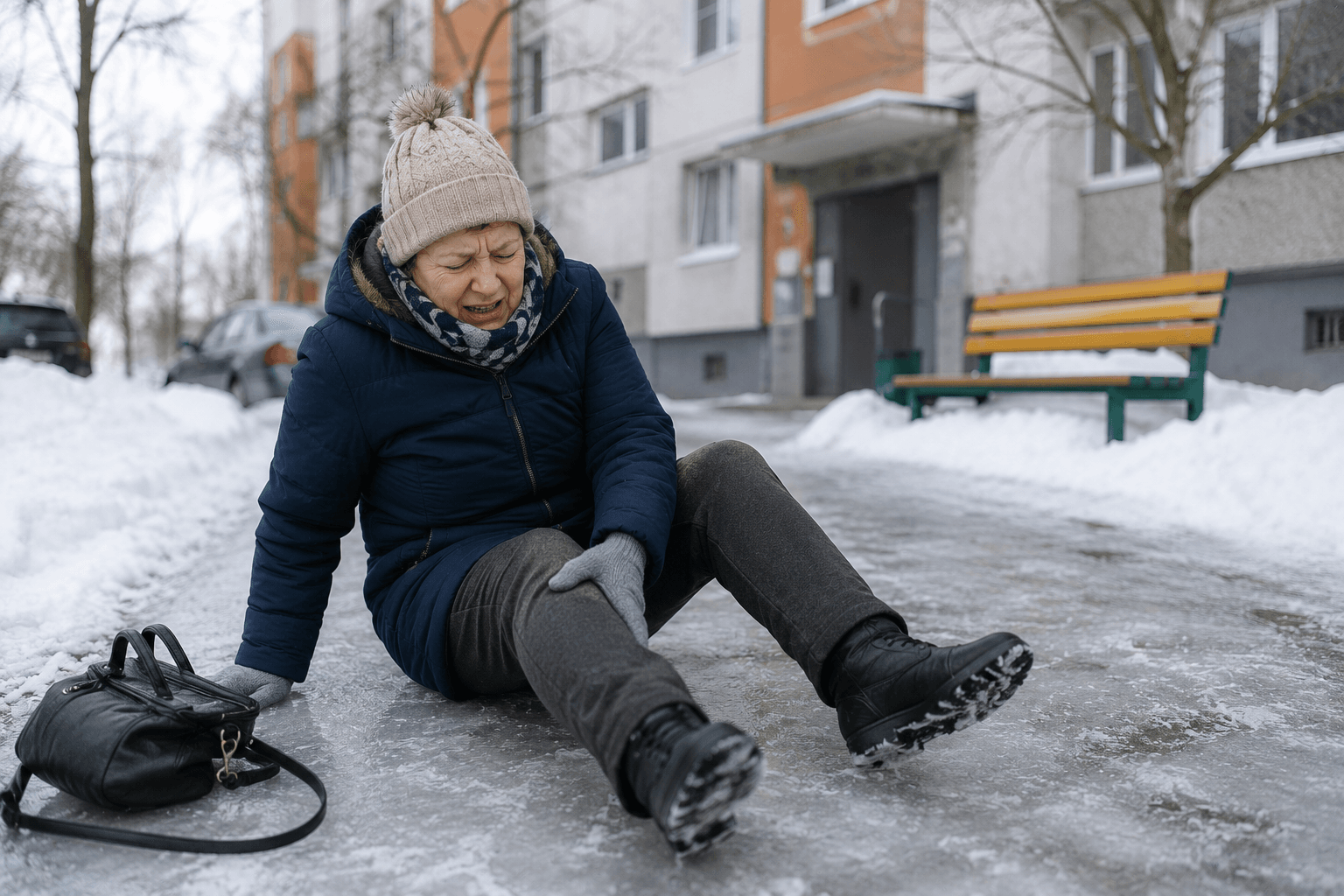 Перелом бедра во дворе обошёлся управляющей компании Зеленоградска в 90 тысяч рублей