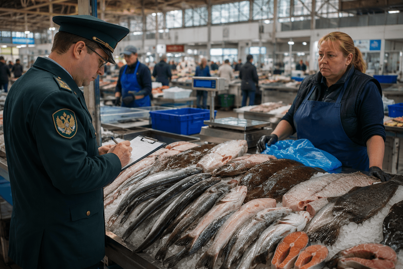 На Центральном рынке выявили продажу рыбы без ветеринарных документов