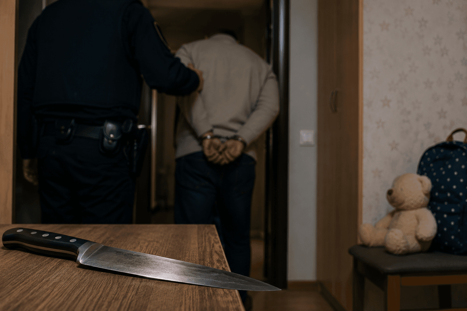 В Гусеве мужчина бросил нож в 13-летнюю внучку