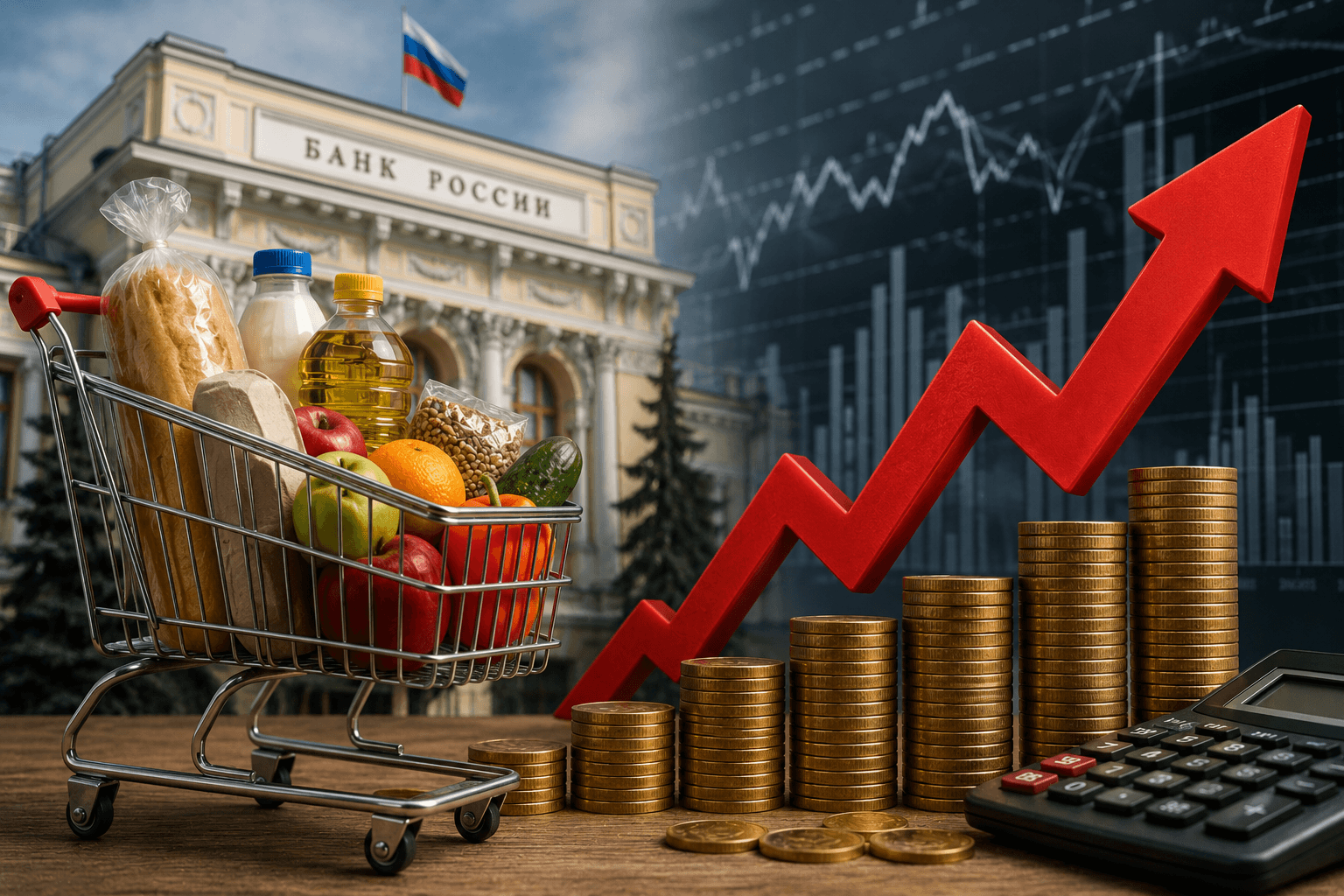 Цены продолжат расти: Центробанк резко ухудшил прогноз по инфляции на 2026 год