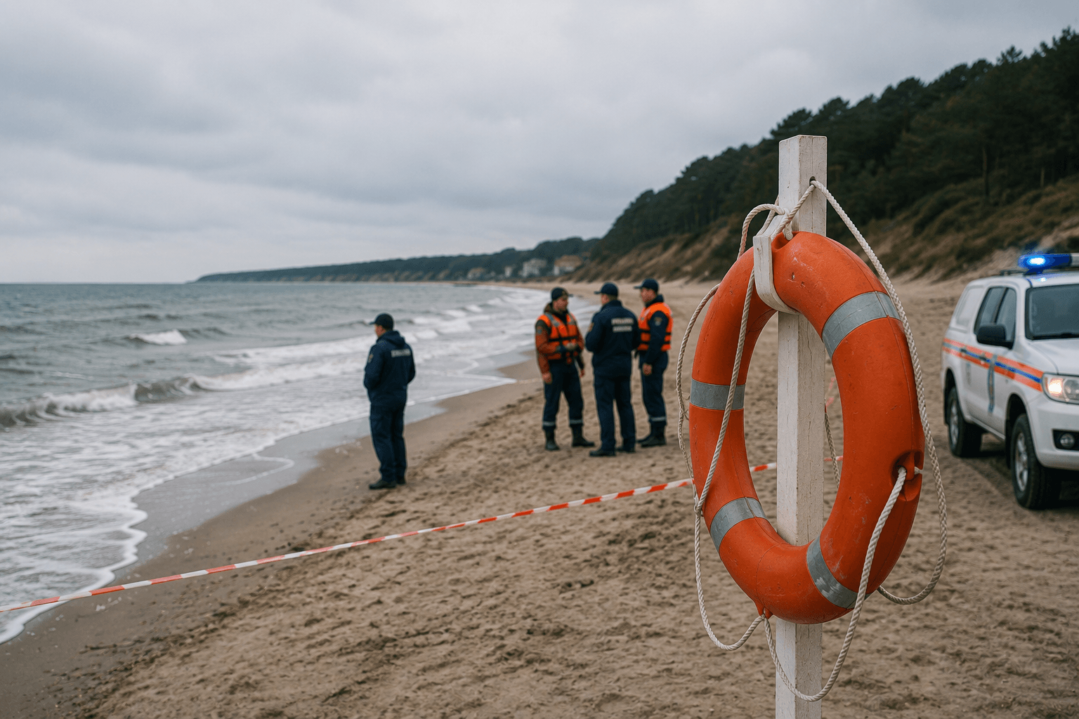 Трагедия в Янтарном: 13-летний мальчик исчез в море во время купания вне пляжа