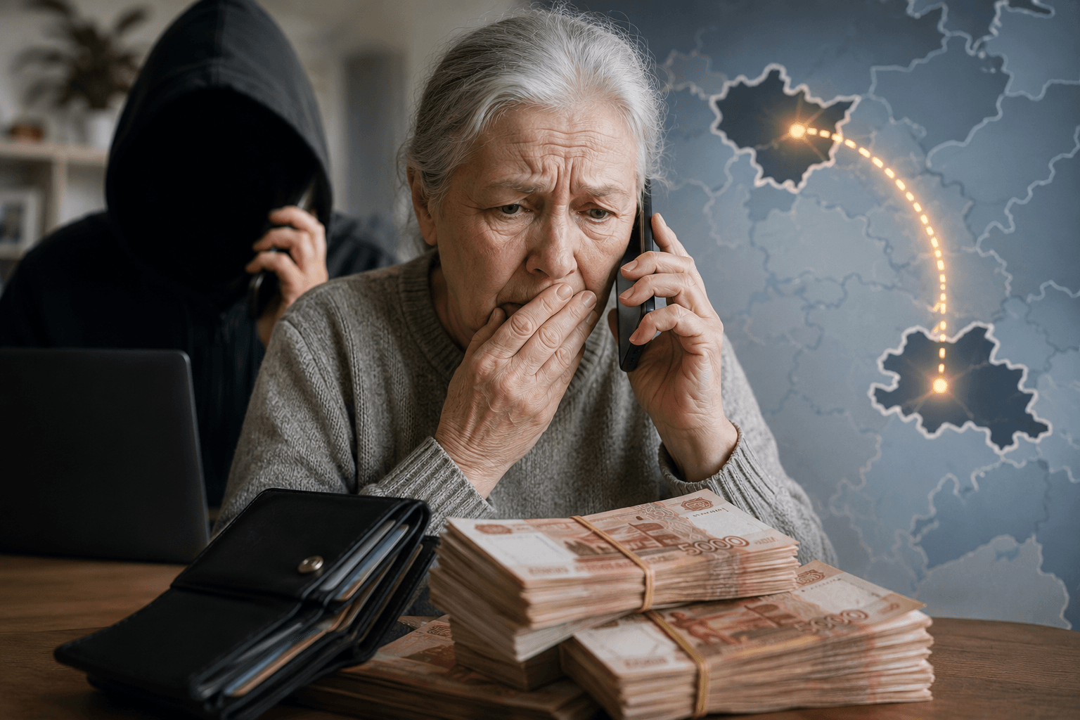 Украденные 3,2 млн рублей нашли у жителей двух регионов