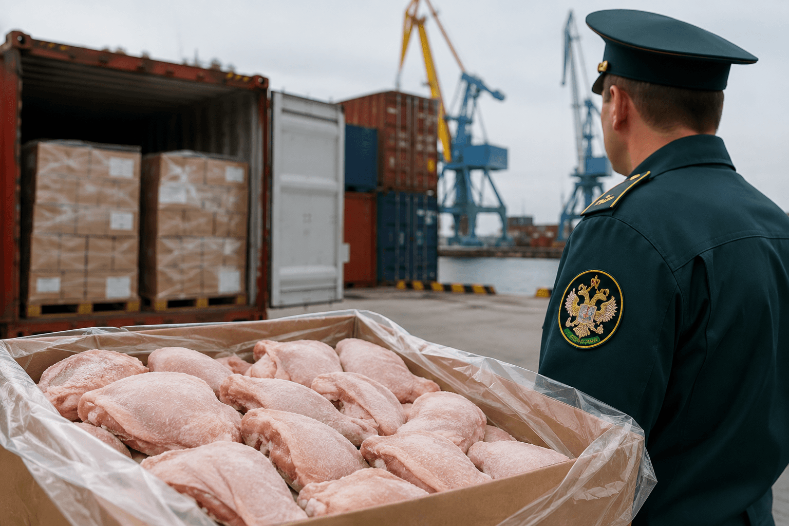 Не пустили 27 тонн курятины из Китая: нашли несоответствие в документах