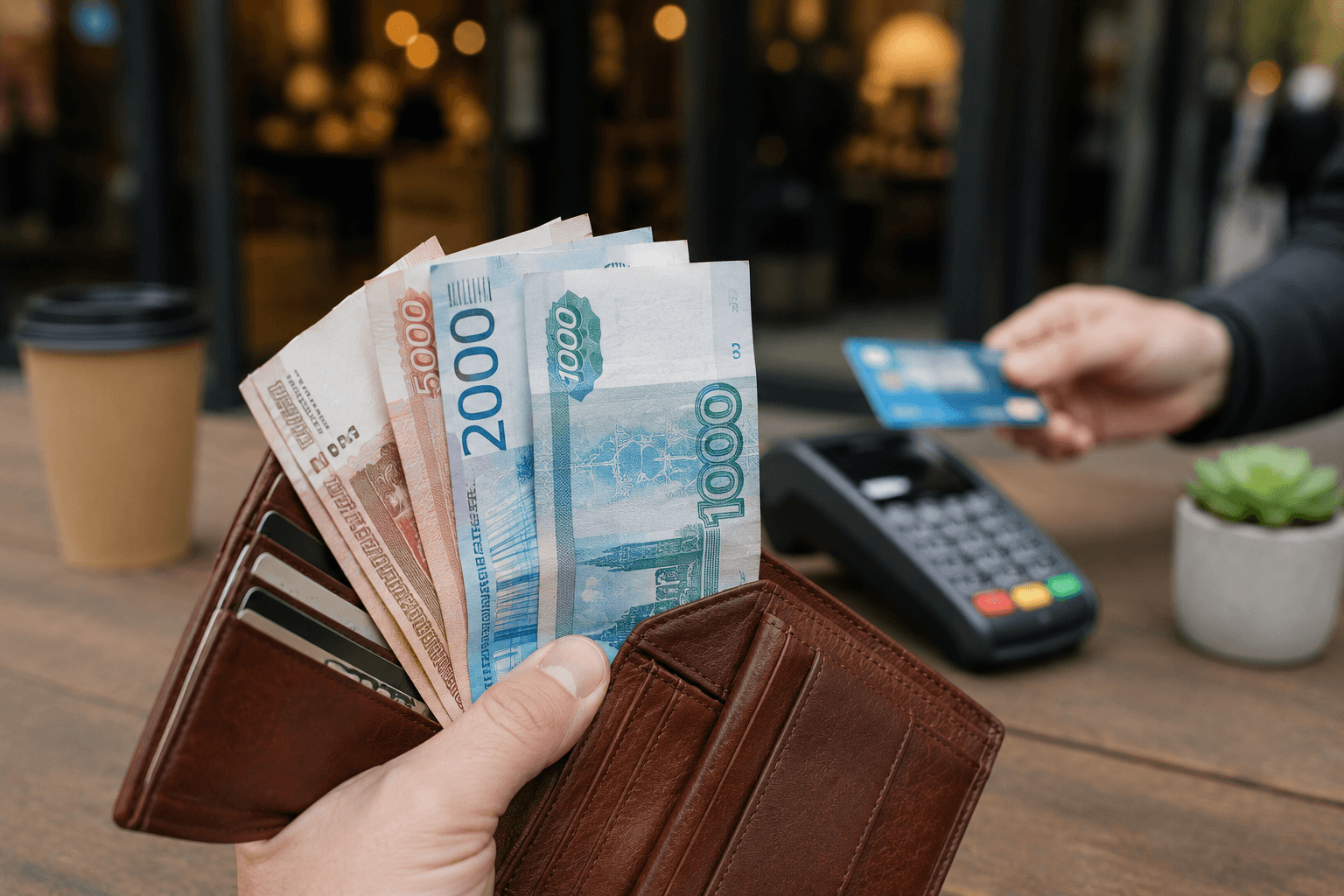 Карты картами, а наличные спокойнее: почти 40% россиян не выходят из дома без купюр